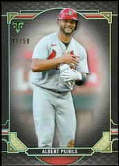 Albert Pujols [Onyx] #71 Baseball Cards 2022 Topps Triple Threads Prices