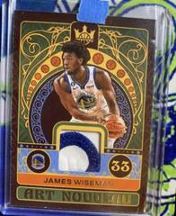 James Wiseman [Prime] #AN-JWG Basketball Cards 2022 Panini Court Kings Art Nouveau Prices
