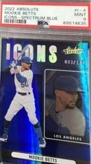 Mookie Betts [Spectrum Blue] Baseball Cards 2022 Panini Absolute Icons Prices