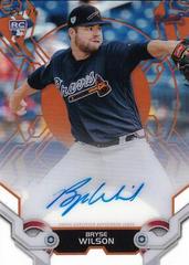 Bryse Wilson [Orange] Baseball Cards 2019 Topps High Tek Autographs Prices