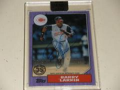 Barry Larkin [Purple] #87TBA-BLA Baseball Cards 2022 Topps Clearly Authentic 1987 Autographs Prices