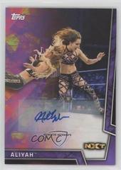 Aliyah [Purple Autograph] #32 Wrestling Cards 2018 Topps WWE Women's Division Prices