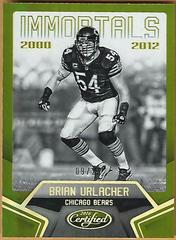 Brian Urlacher [Mirror Gold] Football Cards 2016 Panini Certified Prices