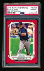 Austin Riley [Red Refractor] #BSR-69 Baseball Cards 2019 Bowman Sterling Prices