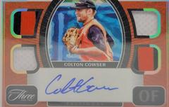 Colton Cowser [Silver] #QJA-CC Baseball Cards 2022 Panini Three and Two Quad Jersey Autographs Prices