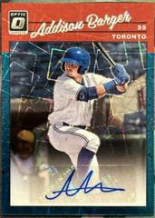 Addison Barger [Teal Velocity] Baseball Cards 2023 Panini Donruss Optic Retro 1990 Signatures Prices