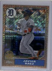Javier Baez [Orange] #T87C-19 Baseball Cards 2022 Topps Update 1987 Chrome Prices