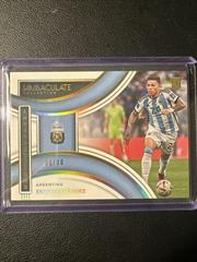 Enzo Fernandez [Gold] Soccer Cards 2022 Panini Immaculate Collection Introductions Prices