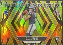 C. J. Stroud [Gold] #FF-6 Football Cards 2023 Panini Phoenix Fire Forged Prices