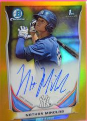 Nathan Mikolas Baseball Cards 2014 Bowman Chrome Autograph Prospects Prices