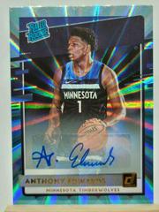 Anthony Edwards [Auto Light Blue Laser] #201 Basketball Cards 2020 Donruss Prices