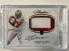 Chris Olave [Horizontal Patch Autograph Ruby] #131 Football Cards 2022 Panini Flawless Collegiate Prices