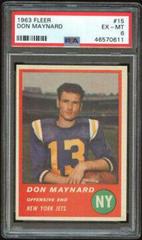 Don Maynard #15 Football Cards 1963 Fleer Prices