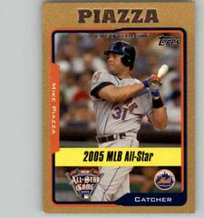 Mike Piazza [Gold] #UH191 Baseball Cards 2005 Topps Updates & Highlights Prices