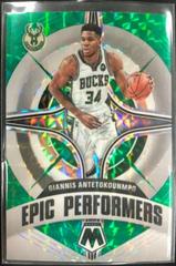 Giannis Antetokounmpo [Green] #19 Basketball Cards 2021 Panini Mosaic Epic Performers Prices