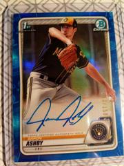 Aaron Ashby [Blue Refractor] #CPA-AA Baseball Cards 2020 Bowman Chrome Prospect Autographs Prices
