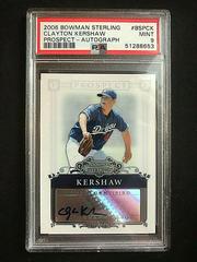 Clayton Kershaw [Autograph Refractor] #BSPCK Baseball Cards 2006 Bowman Sterling Prospect Prices