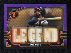 Hank Aaron [Amethyst] Baseball Cards 2022 Topps Triple Threads Relics Legends Prices