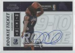 DeMarre Carroll Autograph Basketball Cards 2009 Playoff Contenders Prices