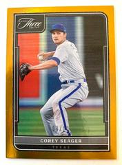 Corey Seager [Holo Gold] Baseball Cards 2022 Panini Three and Two Prices