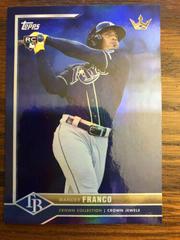 Wander Franco [Blue Rainbow] #1 Baseball Cards 2022 Topps X Bobby Witt Jr. Crown Prices