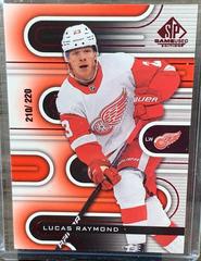 Lucas Raymond [Red] Hockey Cards 2022 SP Game Used Prices