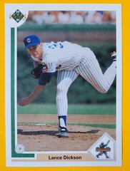 Lance Dickson #9 Baseball Cards 1991 Upper Deck Prices