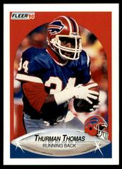 Thurman Thomas Football Cards 1990 Fleer Prices