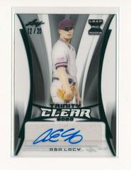 Asa Lacy [Green] #CA-AL1 Baseball Cards 2020 Leaf Trinity Clear Autographs Prices