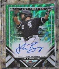 Jake Burger [Green] #FRDA-JB Baseball Cards 2022 Topps Finest Rookies Design Variation Autographs Prices