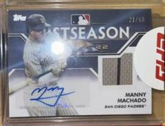 Manny Machado Baseball Cards 2023 Topps Postseason Performance Autograph Relics Prices