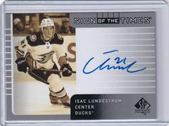 Isac Lundestrom #SOTT-IL Hockey Cards 2021 SP Authentic Sign of the Times Autographs Prices