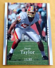 Sean Taylor [Silver] Football Cards 2007 Upper Deck Prices