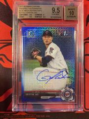 Griffin Jax [Blue Mojo] Baseball Cards 2017 Bowman Chrome Prospects Autographs Prices
