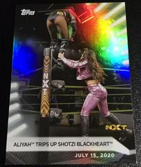 Aliyah Trips Up Shotzi Blackheart Wrestling Cards 2021 Topps WWE Women's Division Prices