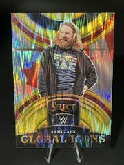 Sami Zayn [Gold Flash] Wrestling Cards 2023 Panini Select WWE Global Icons Prices