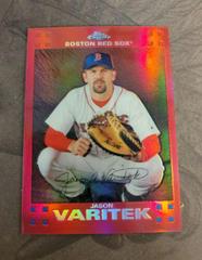 Jason Varitek [Red Refractor] #9 Baseball Cards 2007 Topps Chrome Prices