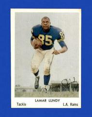 Lamar Lundy #34 Football Cards 1959 Bell Brand Rams Prices