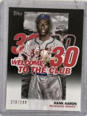 Hank Aaron [Black] #WC-9 Baseball Cards 2023 Topps Welcome to the Club Prices