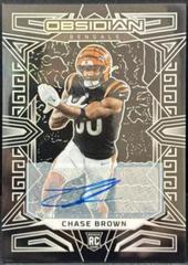 Chase Brown #118 Football Cards 2023 Panini Obsidian Signature Prices