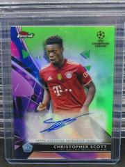Christopher Scott [Green] Soccer Cards 2021 Topps Finest UEFA Champions League Autographs Prices