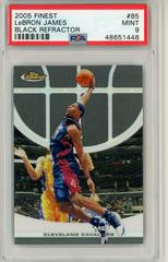 LeBron James [Black Refractor] Basketball Cards 2005 Finest Prices