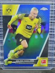 Erling Haaland [Blue Refractor] Soccer Cards 2021 Topps Chrome Bundesliga Prices