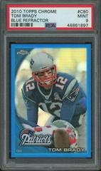 Tom Brady [Blue Refractor] #C80 Football Cards 2010 Topps Chrome Prices