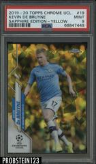 Kevin De Bruyne [Yellow] Soccer Cards 2019 Topps Chrome UEFA Champions League Sapphire Prices