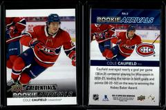 Cole Caufield Hockey Cards 2021 Upper Deck Credentials Rookie Arrivals Prices