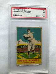 Charlie Gehringer Baseball Cards 1933 DeLong Prices