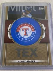 Corey Seager [Gold] #TLP-CS Baseball Cards 2023 Topps Team Logo Patch Prices