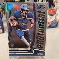 Pierre Strong Jr. [Showcase] #P-PS Football Cards 2022 Panini Score Protential Prices