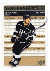 Kevin Fiala [Gold] #SB-2 Hockey Cards 2023 Upper Deck Stat Box Fillers Prices